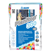 Mortier de réparation et de ragréage fibré à prise rapide - Planitop 300 Mapei - Gris - sac de 20 KG