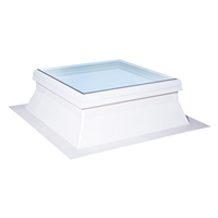 Fenêtre de toit plat fixe - Slick Inside Fix Bluetek - Blanc - hauteur 30,0 CM - 120,0 CM x 90,0 CM