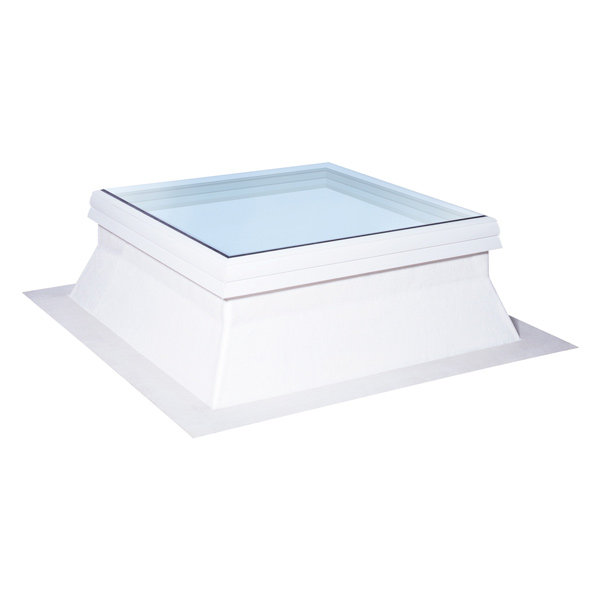 Fenêtre de toit plat fixe - Slick Inside Fix Bluetek - Blanc - hauteur 30,0 CM - 120,0 CM x 90,0 CM