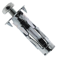 Cheville métallique avec vis Spit Stellix pour plaque de plâtre et maçonnerie creuse - M5 x 35 / 15 mm - boîte de 100