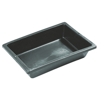 Auge de maçon en polyéthylène injecté noir Taliapast - 320 x 220 x 65 mm - capacité 3,0 LTR