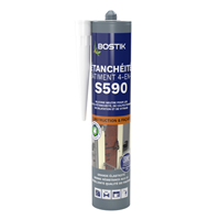 Mastic silicone S590 en cartouche - Blanc