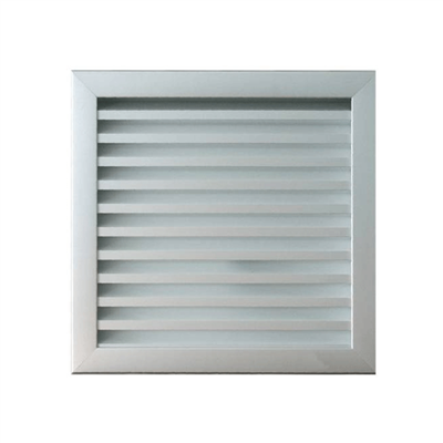 Grille de ventilation murale extérieure - 400 x 293 mm - Aluminium anodisé - Autogyre