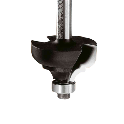Fraise multi-profils Festool HW S8 D36,7/R6/R6 - Queue Ø 8 mm - Cavet et quart de rond 6 mm