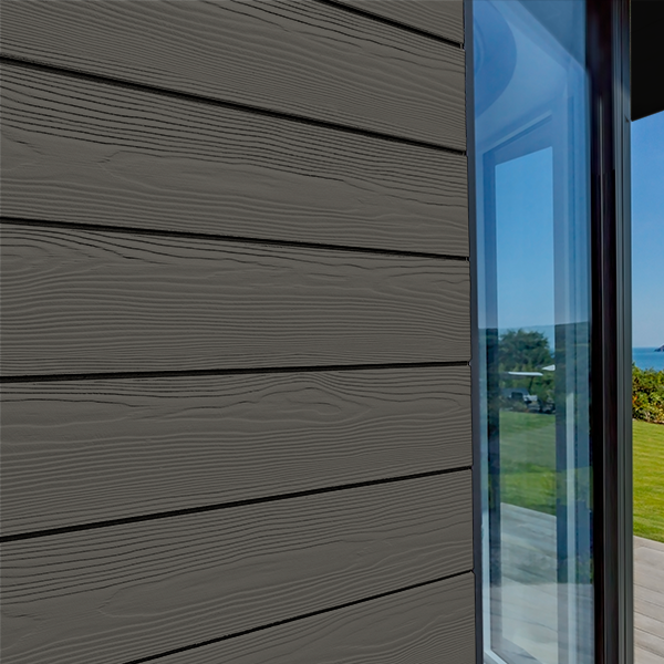 Lame de bardage en fibres-ciment Cedral Click finition relief - 186 MM x 12,00 MM - L. 3,60 M - Anthracite C60