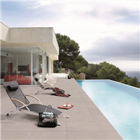 Dalle terrasse en pierre reconstituée effet béton Space Edilis - coloris Lubéron - 50 cmx50 cm - épaisseur 25 mm