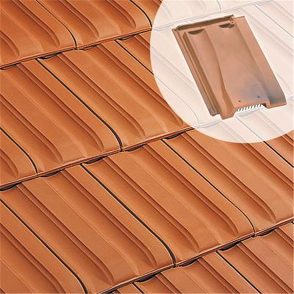 Tuile chatière en terre cuite - PV10 Huguenot - section de ventilation 50 cm² - Rouge