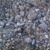 Sable-gravier alluvionnaire roulé lavé 0/12 mm Godet 0,25 m³