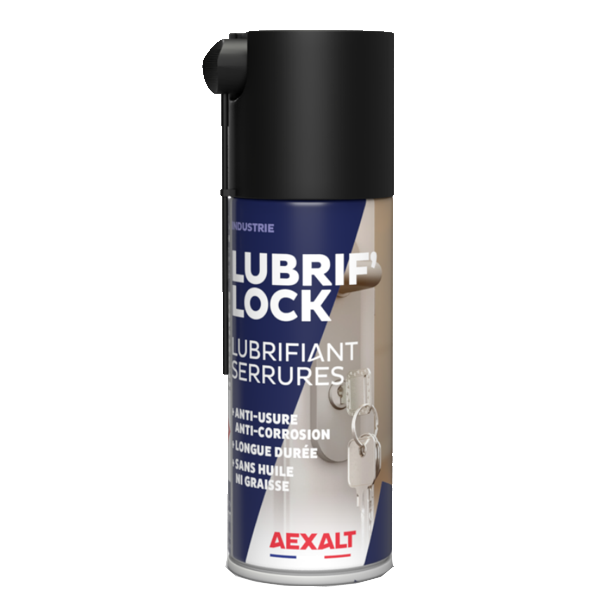 Lubrifiant pour serrure sans huile ni graisse - Lubrif'Lock Aexalt - aérosol 125 ml