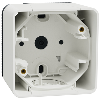 Boîtier pour 1 poste en saillie Schneider Mureva Styl - IP55 - IK08 - blanc RAL 9003
