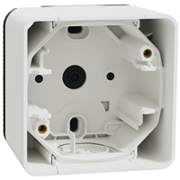Boîtier pour 1 poste en saillie Schneider Mureva Styl - IP55 - IK08 - blanc RAL 9003