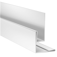 Profilé d'angle sortant et de retour tableau pour bardage Hardie VL Plank - Alu Blanc Arctique - 3,00 M