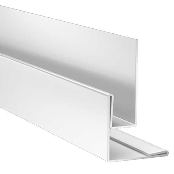 Profilé d'angle sortant et de retour tableau pour bardage Hardie VL Plank - Alu Blanc Arctique - 3,00 M