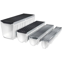 Caniveau MEARIN EXPERT 200 avec grille passerelle fonte WAVE CLIPFIX E600 1M