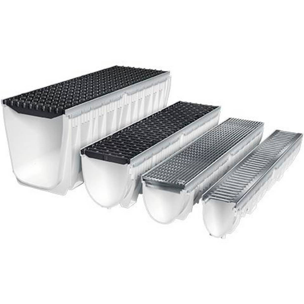 Caniveau MEARIN EXPERT 200 avec grille passerelle fonte WAVE CLIPFIX E600 1M