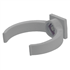 Collier de fixation forme lyre pour système d'évacuation des eaux usées - avec insert M7 - PVC gris - Ø32,0 mm