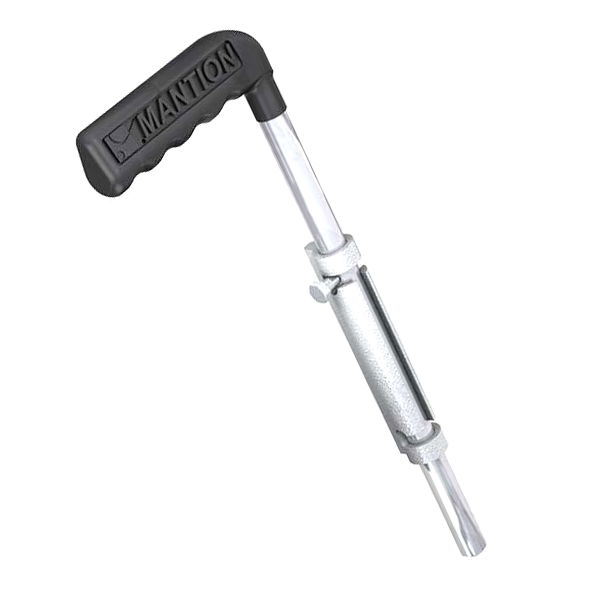 Verrou renforcé à souder pour portail - Mantion - tige acier zingué de 16 mm - longueur 500 mm