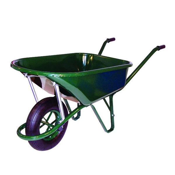 Brouette Altrad roue gonflable 110 litres 400 mm  Charge 200 kg Verte