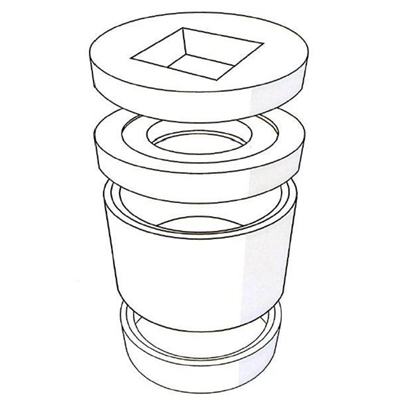 T RED P/REG VERR ETAN D800 H750MM