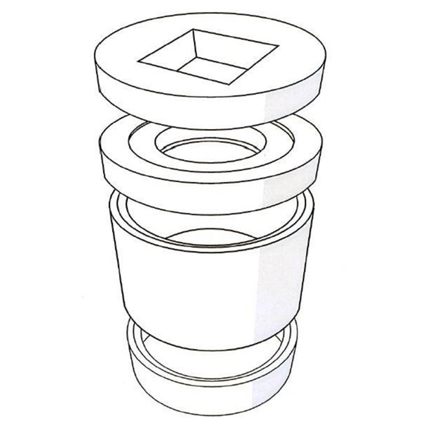 T RED P/REG VERR ETAN D800 H450MM