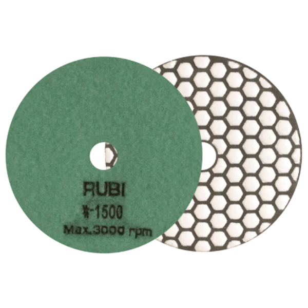 Disque de polissage diamanté pour travaux à sec sur pierre naturelle et béton - Ø 100 mm - grain 1500
