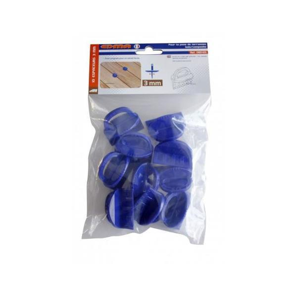 Espaceur de lames de plancher terrasse 3mm (lot de 10 pièces)