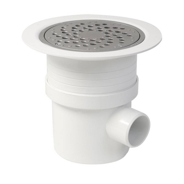 SIPHON P/REVETEMENT SOL PLASTIQUE GRILLE ALU.