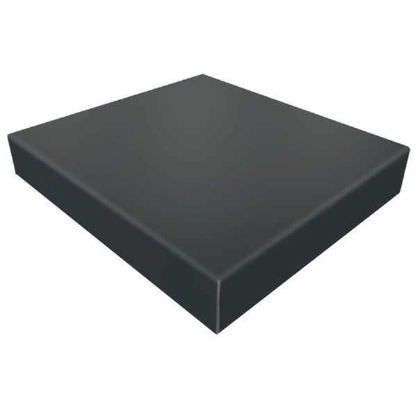 Chapeau de pilier plat Ôdemur Odepil en aluminium - gris anthracite - 40,0 CM x 40,0 CM
