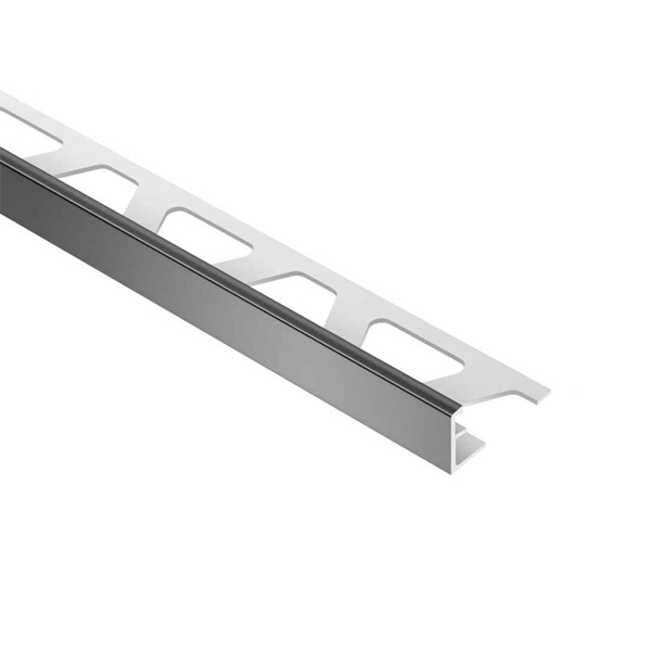 Baguette finition carrelage - protection et décoration des chants - Schlüter Schiene - Aluminium noir graphite mat - Haut. 11,0 MM x Long. 2,50 M