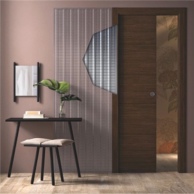Système à galandage pour porte coulissante simple vantail - caisson à enduire - Scrignotech - porte de 204 cm x 83 cm - cloison finie 90 mm