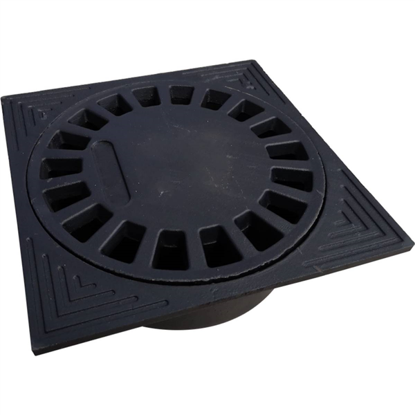 Siphon de cour fonte 200X200