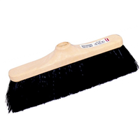 Balai d'extérieur en fibre dure PVC - pour sol ciment rugueux - sans manche - longueur 29 cm