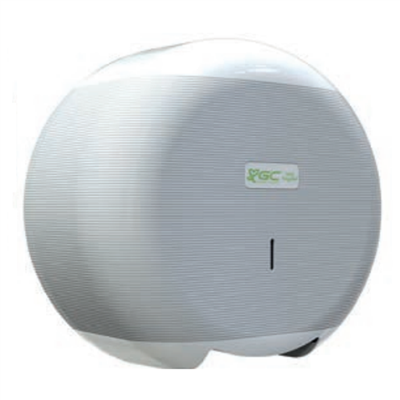 Distributeur de papier hygiènique - MiniJumbo - en plastique 100% recyclé - blanc