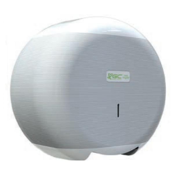 Distributeur de papier hygiènique - MiniJumbo - en plastique 100% recyclé - blanc