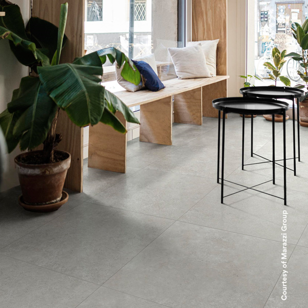 Carrelage intérieur effet pierre en grès cérame rectifié - Tiempo - 60,0 CM x 60,0 CM - ép. 8,50 MM - Grigio