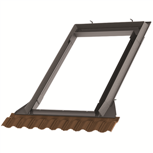 Raccord EDW pour fenêtre de toit Velux UK08 - 134,0 CM x 140,0 CM - pose sur tuiles - Ocre/Jaune
