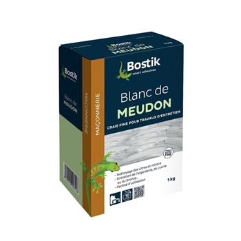 Blanc de Meudon Bostik boite carton de 1 kg