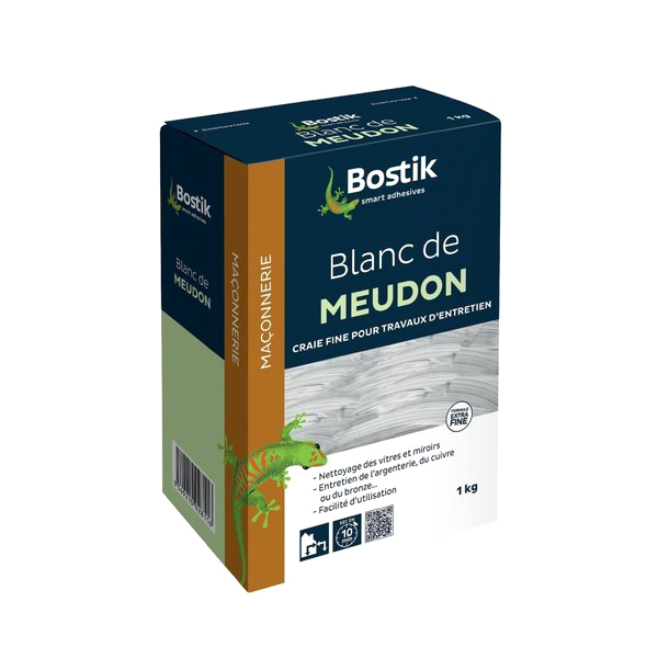 Blanc de Meudon Bostik boite carton de 1 kg
