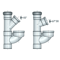 CULOTTE UNIVERS.ORIENTABLE SIMPLE 67'30 D.100