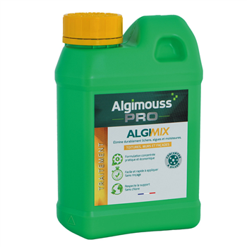 Traitement fongicide toitures murs façades - Algimix - concentré à diluer - bidon de 2,5 litres