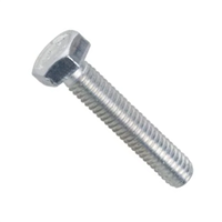 Vis à métaux - tête hexagonale - filetage total - acier zingué classe 8.8 - ISO 4017 - M12 x 40 mm - boîte de 100