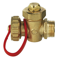 Robinet de vidange laiton brut à boisseau et presse étoupe mf3/8