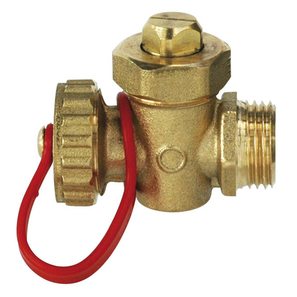 Robinet de vidange laiton brut à boisseau et presse étoupe mf3/8