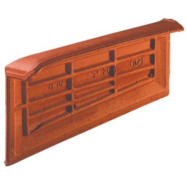 Tuile de rive gauche en terre cuite - Delta 10 Ste Foy - Rouge nuancé