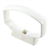 Collier ovoïde PVC pour tube de descente eau pluviale à clipser - 90 x 56 mm - Blanc