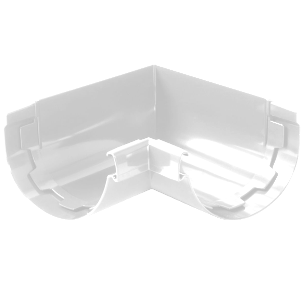 Angle intérieur à 90° Nicoll AIC29 pour gouttière demi-ronde Vodalis LG29 - Techtan Blanc