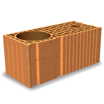 Brique poteau complémentaire rectifiée isolante Porotherm R20 - 450,0 MM x 200 MM x 189,0 MM