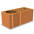 Brique poteau complémentaire rectifiée isolante Porotherm R20 - 450,0 MM x 200 MM x 189,0 MM