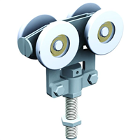 Monture à galet 226A pour rail 62x55 version longue 120 mm - Lot de 2