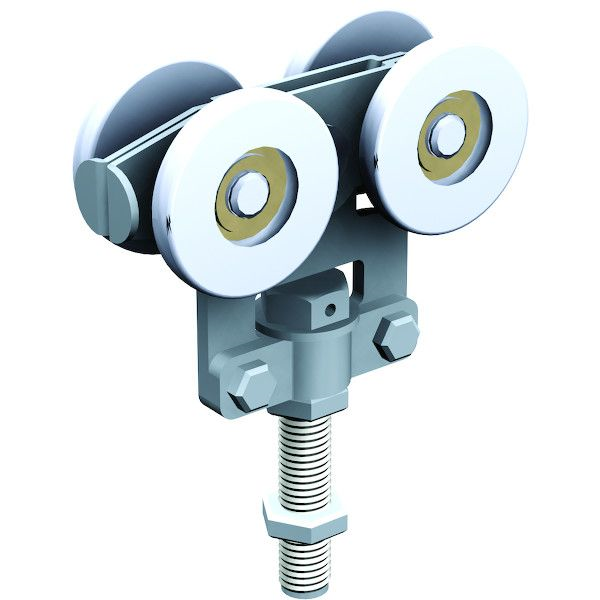 Monture à galet 226A pour rail 62x55 version longue 120 mm - Lot de 2